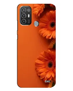 Чехол для TECNO Pop 6 Pro (BE8) с картинкой «Оранжевые герберы» Чехол для TECNO Pop 6 Pro (BE8) с картинкой «Оранжевые герберы»