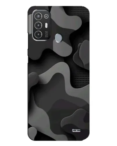 Чехол для TECNO Pop 6 Pro (BE8) с картинкой «Темный абстрактный камуфляж»
