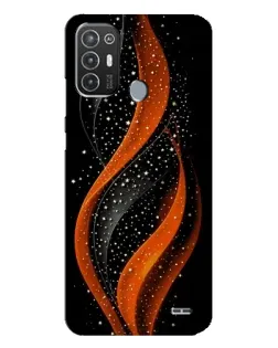 Чехол для TECNO Pop 6 Pro (BE8) с картинкой «Огненная звездная волна»