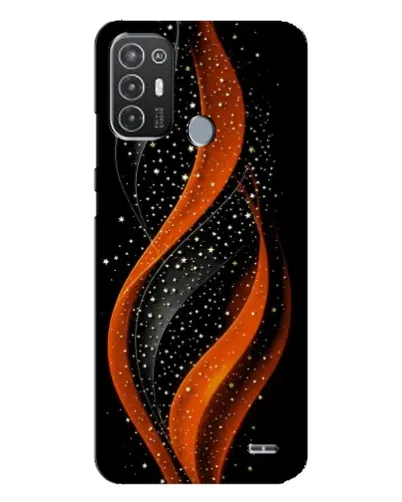 Чехол для TECNO Pop 6 Pro (BE8) с картинкой «Огненная звездная волна»