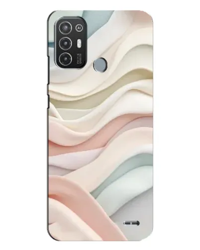 Чехол для TECNO Pop 6 Pro (BE8) с картинкой «Пастельные нежные волны»