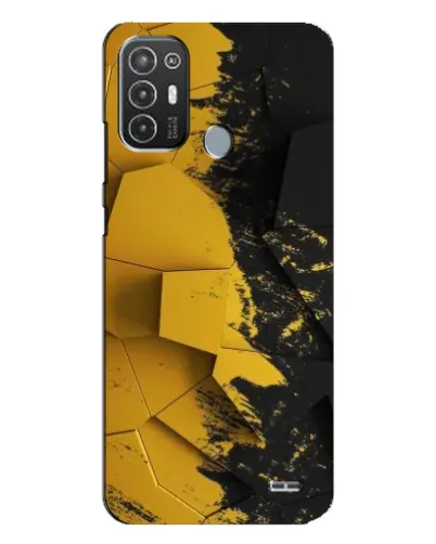 Чехол для TECNO Pop 6 Pro (BE8) с картинкой «Золотые осколки геометрии» Чехол для TECNO Pop 6 Pro (BE8) с картинкой «Золотые осколки геометрии»