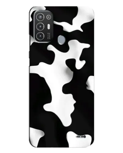 Чехол для TECNO Pop 6 Pro (BE8) с картинкой «Черно-белое пятно»