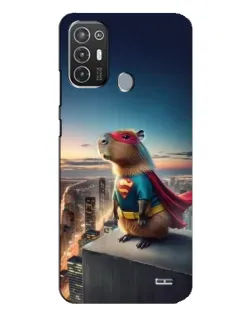 Чехол для TECNO Pop 6 Pro (BE8) с картинкой «Капи-мен супергерой»