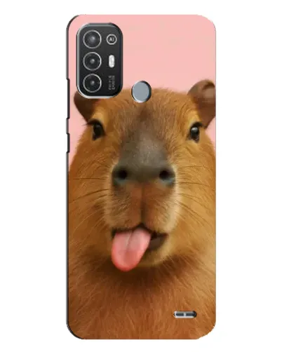 Чехол для TECNO Pop 6 Pro (BE8) с картинкой «Капибара с языком» Чехол для TECNO Pop 6 Pro (BE8) с картинкой «Капибара с языком»