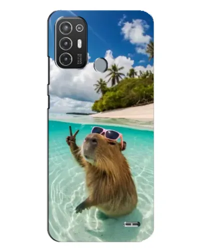 Чехол для TECNO Pop 6 Pro (BE8) с картинкой «Капибара на море» Чехол для TECNO Pop 6 Pro (BE8) с картинкой «Капибара на море»