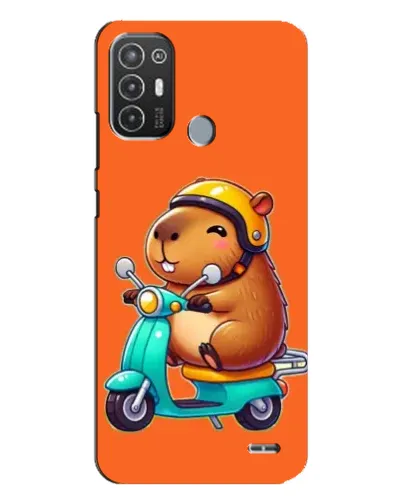 Чехол для TECNO Pop 6 Pro (BE8) с картинкой «Капибара на скутере» Чехол для TECNO Pop 6 Pro (BE8) с картинкой «Капибара на скутере»