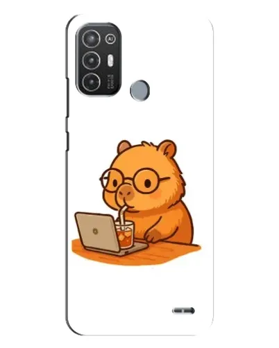 Чехол для TECNO Pop 6 Pro (BE8) с картинкой «Капибара с ноутбуком» Чехол для TECNO Pop 6 Pro (BE8) с картинкой «Капибара с ноутбуком»