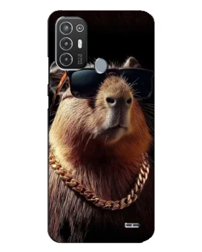 Чехол для TECNO Pop 6 Pro (BE8) с картинкой «Капибара золотая цепь» Чехол для TECNO Pop 6 Pro (BE8) с картинкой «Капибара золотая цепь»