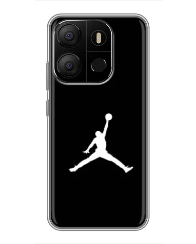 Чохол для TECNO Pop 7 Pro з картинкою «Jordan Silhouette»