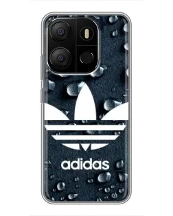 Чохол для TECNO Pop 7 Pro з картинкою «Adidas Trefoil Blue»