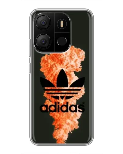 Чехол для TECNO Pop 7 Pro с картинкой «Оранжевый дым Adidas» Чехол для TECNO Pop 7 Pro с картинкой «Оранжевый дым Adidas»