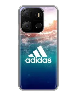 Чехол для TECNO Pop 7 Pro с картинкой «Океанская глубина адидас»