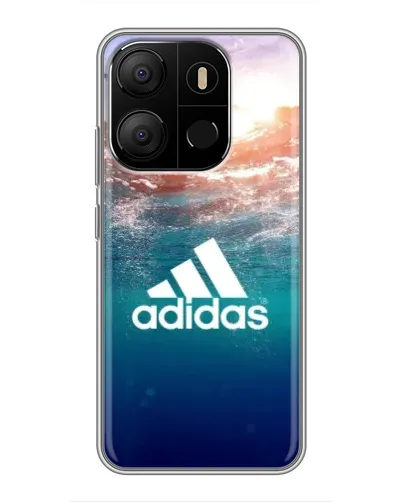 Чехол для TECNO Pop 7 Pro с картинкой «Океанская глубина адидас» Чехол для TECNO Pop 7 Pro с картинкой «Океанская глубина адидас»