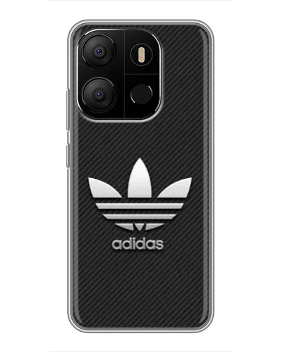 Чехол для TECNO Pop 7 Pro с картинкой «Adidas Карбоновая текстура» Чехол для TECNO Pop 7 Pro с картинкой «Adidas Карбоновая текстура»