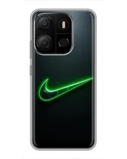 Чохол для TECNO Pop 7 Pro з картинкою «Неоновий контур Nike» Чохол для TECNO Pop 7 Pro з картинкою «Неоновий контур Nike»