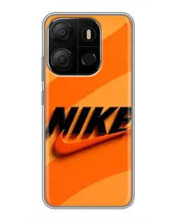 Чохол для TECNO Pop 7 Pro з картинкою «Помаранчевий драйв Nike»