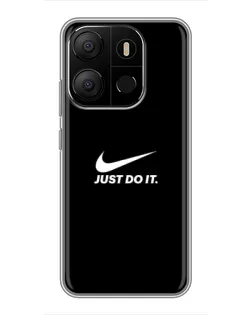 Чехол для TECNO Pop 7 Pro с картинкой «Минимализм от Nike»
