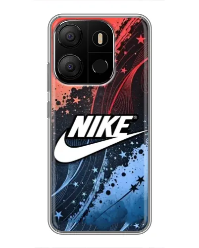 Чехол для TECNO Pop 7 Pro с картинкой «Градиентный принт Найк»