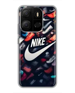 Чехол для TECNO Pop 7 Pro с картинкой «Коллекция кроссовок Nike»