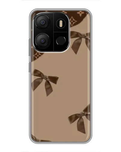 Чехол для TECNO Pop 7 Pro с картинкой «LV — кофейный атлас» Чехол для TECNO Pop 7 Pro с картинкой «LV — кофейный атлас»