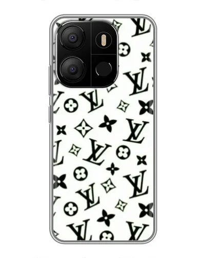 Чехол для TECNO Pop 7 Pro с картинкой «Монохромный хаос LV» Чехол для TECNO Pop 7 Pro с картинкой «Монохромный хаос LV»