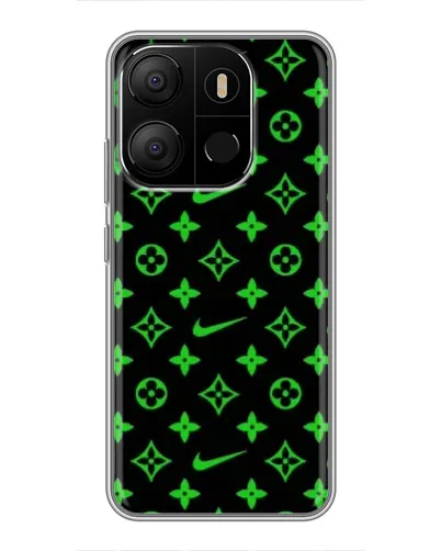 Чехол для TECNO Pop 7 Pro с картинкой «Неоновый принт LV» Чехол для TECNO Pop 7 Pro с картинкой «Неоновый принт LV»