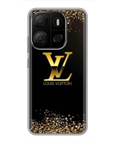 Чехол для TECNO Pop 7 Pro с картинкой «LV — золотые искры» Чехол для TECNO Pop 7 Pro с картинкой «LV — золотые искры»