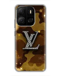 Чехол для TECNO Pop 7 Pro с картинкой «Камуфляжный Louis Vuitton»