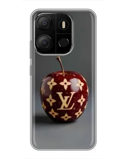 Чехол для TECNO Pop 7 Pro с картинкой «Красное яблоко LV»