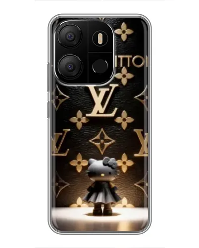 Чехол для TECNO Pop 7 Pro с картинкой «Монограмма с фигурой» Чехол для TECNO Pop 7 Pro с картинкой «Монограмма с фигурой»