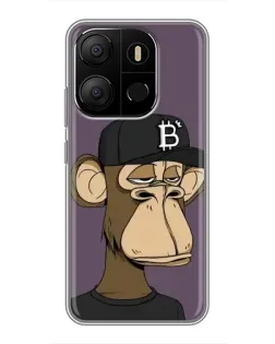 Чохол для TECNO Pop 7 Pro з картинкою «Bored Ape в кепці»