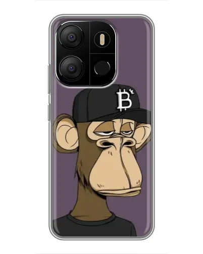 Чохол для TECNO Pop 7 Pro з картинкою «Bored Ape в кепці»