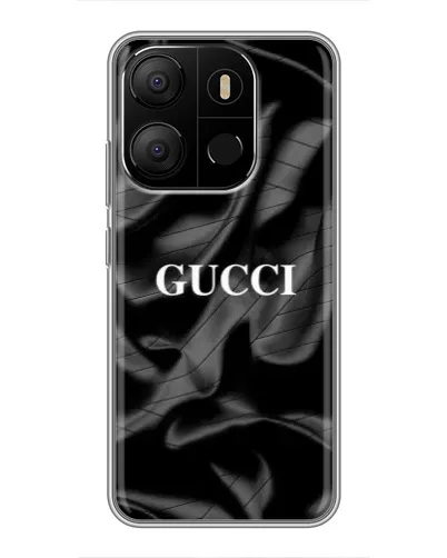 Чехол для TECNO Pop 7 Pro с картинкой «Gucci — шелковые волны»