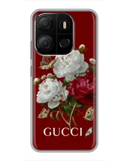 Чехол для TECNO Pop 7 Pro с картинкой «Gucci —  сад»