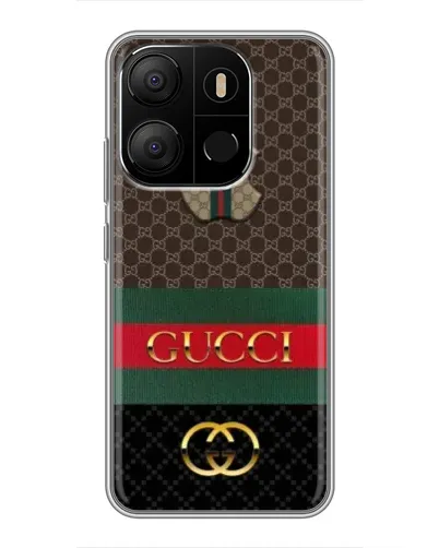 Чехол для TECNO Pop 7 Pro с картинкой «Gucci — брендированный десерт»