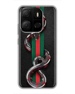 Чохол для TECNO Pop 7 Pro з картинкою «Gucci — змія на смузі» Чохол для TECNO Pop 7 Pro з картинкою «Gucci — змія на смузі»