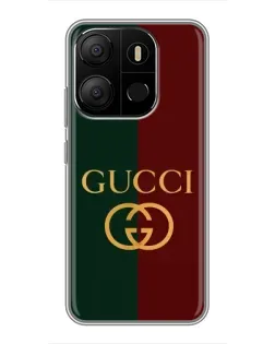 Чохол для TECNO Pop 7 Pro з картинкою «Gucci — темно-зелений градієнт» Чохол для TECNO Pop 7 Pro з картинкою «Gucci — темно-зелений градієнт»
