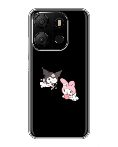 Чехол для TECNO Pop 7 Pro с картинкой «My Melody и Kuromi»