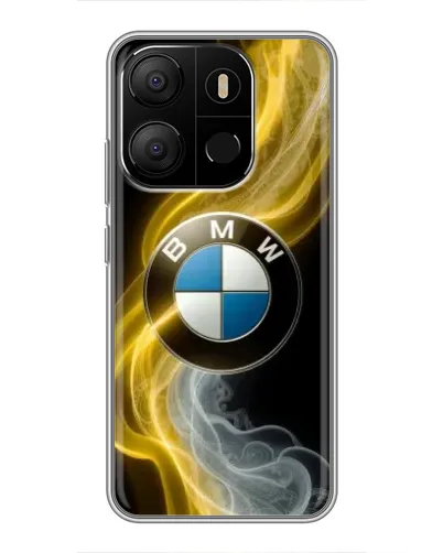 Чехол для TECNO Pop 7 Pro с картинкой «Золотистый дым BMW» Чехол для TECNO Pop 7 Pro с картинкой «Золотистый дым BMW»