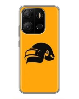 Чохол для TECNO Pop 7 Pro з картинкою «PUBG — золотий шолом»
