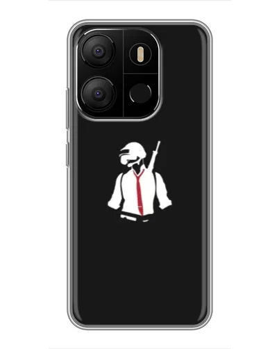 Чохол для TECNO Pop 7 Pro з картинкою «PUBG — силует воїна» Чохол для TECNO Pop 7 Pro з картинкою «PUBG — силует воїна»