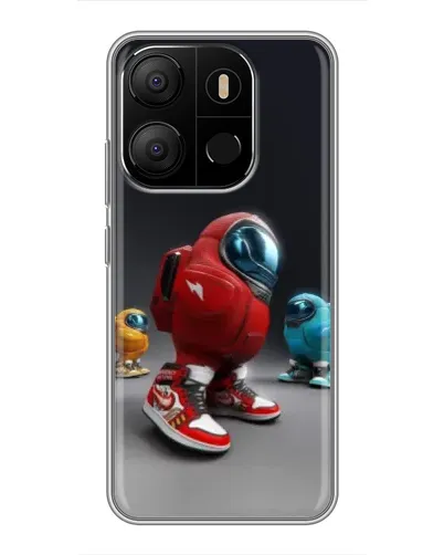 Чехол для TECNO Pop 7 Pro с картинкой «Among Us — 3D стиль» Чехол для TECNO Pop 7 Pro с картинкой «Among Us — 3D стиль»