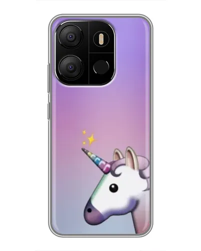 Чехол для TECNO Pop 7 Pro с картинкой «Единорог градиент» Чехол для TECNO Pop 7 Pro с картинкой «Единорог градиент»