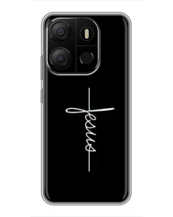 Чехол для TECNO Pop 7 Pro с картинкой «Тонкая линия веры»