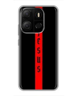 Чехол для TECNO Pop 7 Pro с картинкой «Красная линия веры»