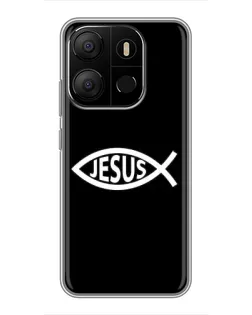 Чехол для TECNO Pop 7 Pro с картинкой «Классический Jesus»