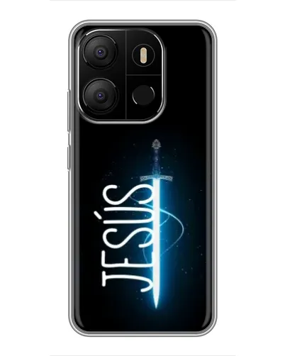 Чехол для TECNO Pop 7 Pro с картинкой «Меч Духа Jesus» Чехол для TECNO Pop 7 Pro с картинкой «Меч Духа Jesus»