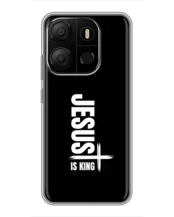 Чехол для TECNO Pop 7 Pro с картинкой «Вертикаль веры Jesus»