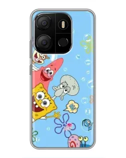 Чехол для TECNO Pop 7 Pro с картинкой «Веселые пузырьки»